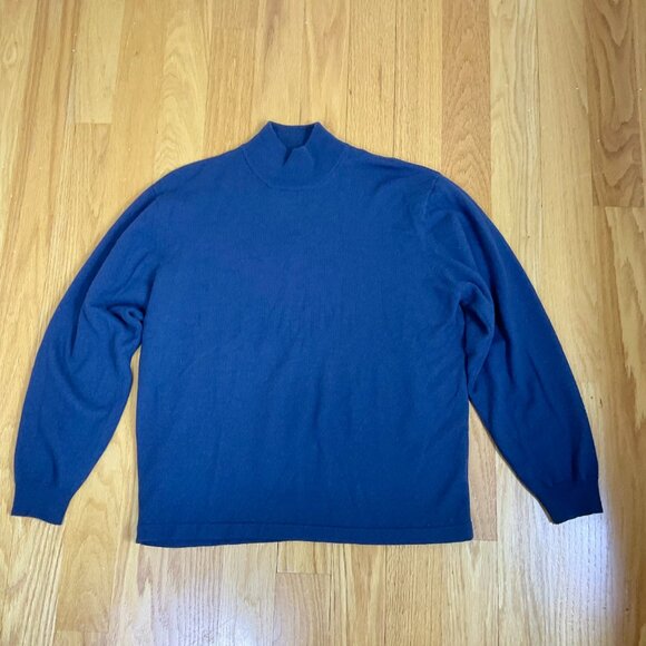 Bass Sweater Wool Blend Vintage Blue Men's (L) - Picture 4 of 8